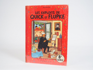 Vente aux enchères Les exploits de Q et F, 8eme SERIE - EO - Dos Toilé rouge, 2ème Plat B