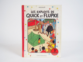 Vente aux enchères Les exploits de Q et F, 9eme SERIE - EO - Dos Toilé rouge, 2ème Plat B