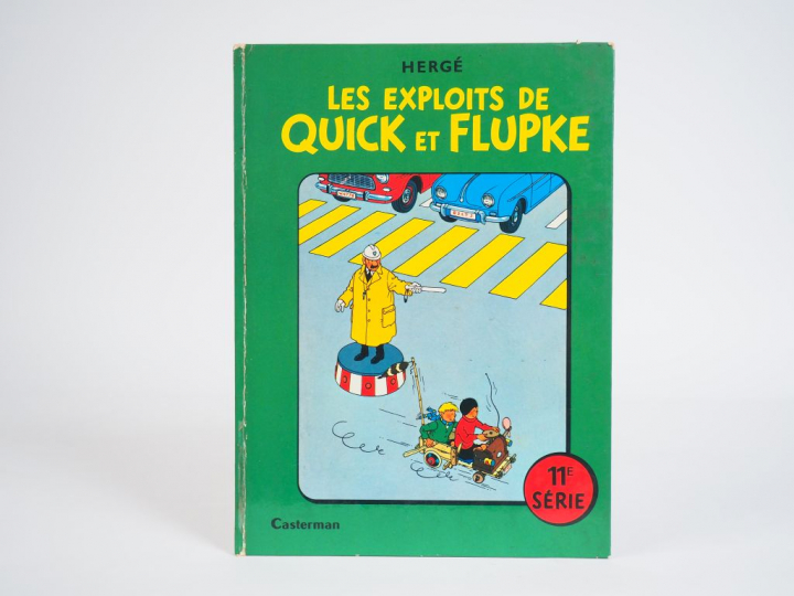 Les exploits de Q et F, 11eme SERIE - EO - Dos cartonné vert, dernier 
