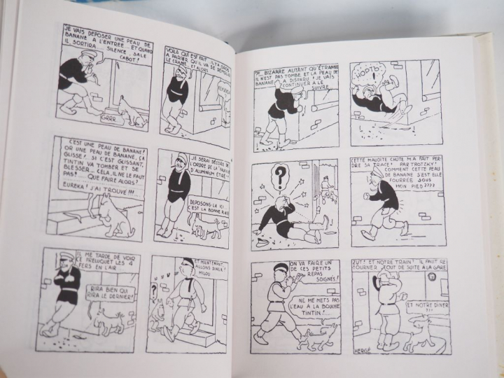 2 Mini Albums Noir et Blanc (1973 en Français, 1981 en Anglais) "TINTI