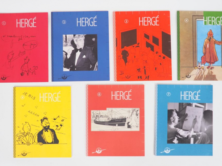 CAHIER HERGE Studio HERGE RARE Serie complete avec CD (sauf N°1) EO de