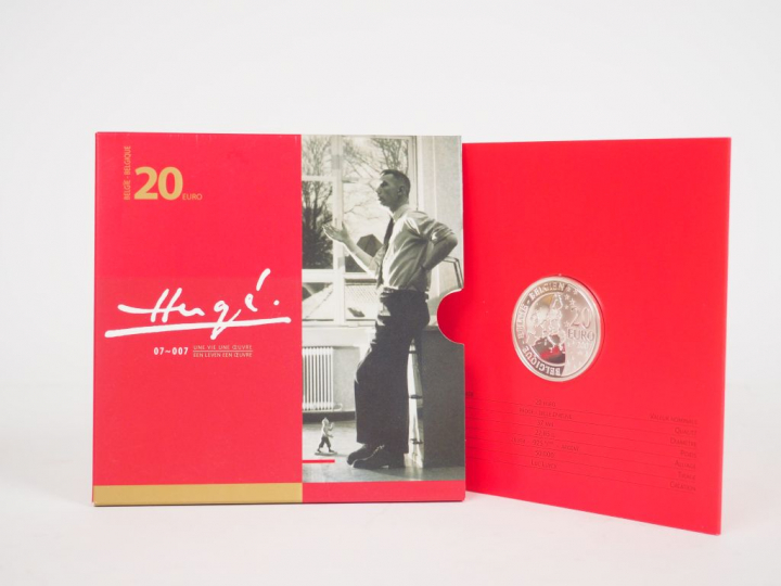 1 Piece de 20 € pour les 100 ans d'Herge 50.000 exemplaires 2007 edité