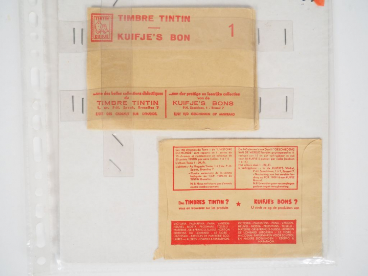 Classeur comprenant 20 enveloppes point Tintin + les 11eres enveloppes