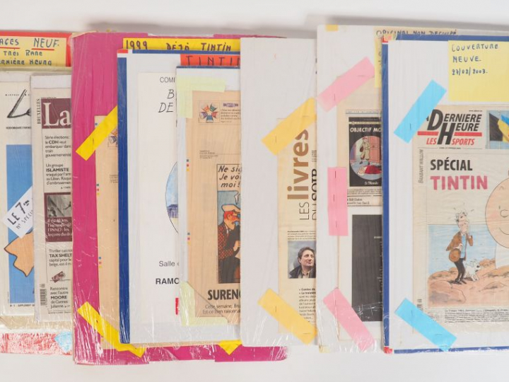 1 carton comprenant 21 journaux d'époque ou couverures différentes sur