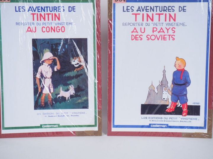 1 lot composé de 1 boite Delacre,3 cigares pharon, 9 calendriers TINTI