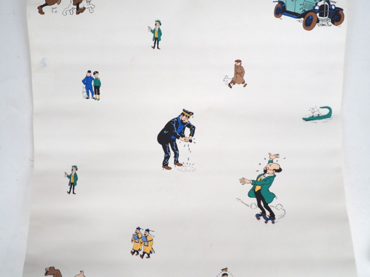 LOT de 3 rouleaux UTILISES regroupant divers personnages TINTIN. Dim 1