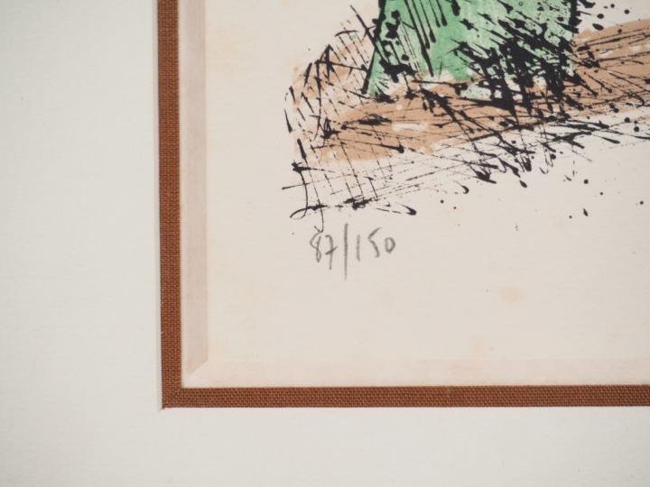 BARDONE "sous bois" Lithographie 87/150