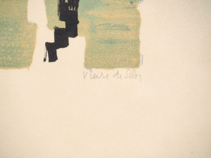 VIEIRA DA SILVA "Composition" Lithographie, contresignée en bas à droi