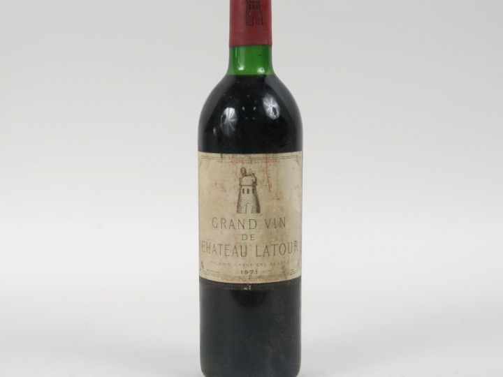 1 BOUTEILLE CHÂTEAU LATOUR 1er GCC PAUILLAC - 1971 - BG/ELA
