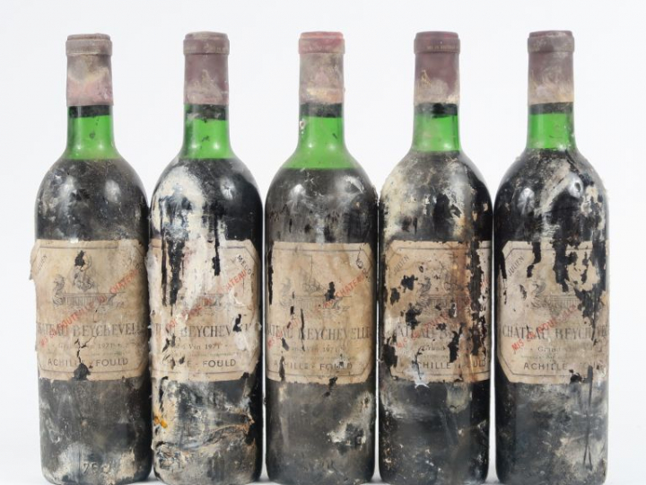 5 BOUTEILLES CHÂTEAU BEYCHEVELLE GCC ST JULIEN - 1971 - 2 LB/2 LB-HEP/