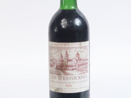 1 BOUTEILLE CHÂTEAU COS D'ESTOURNEL GCC ST ESTEPHE - 1972 - BG