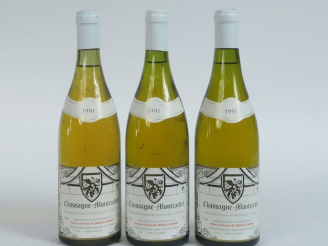 Vente aux enchères 3 BOUTEILLES CHASSAGNE MONTRACHET BLONDEAU DANNE - 1991 - 1 à 1,5 CM/2