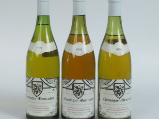 Vente aux enchères 3 BOUTEILLES CHASSAGNE MONTRACHET BLONDEAU DANNE - 1991 - 1 à 2 CM/1 à