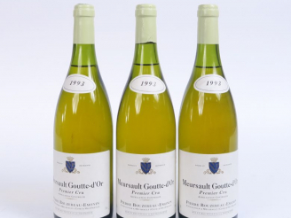 Vente aux enchères 3 BOUTEILLES MEURSAULT 'GOUTTE D'OR' 1er CRU P. BOUZEREAU EMONIN - 199