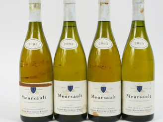 Vente aux enchères 4 BOUTEILLES MEURSAULT P. BOUZEREAU EMONIN - 2003