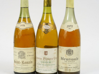 Vente aux enchères 3 BOUTEILLES : 1 CHABLIS 1er CRU 'FOURCHAUME' G. TREMBLAY 1976 - 1 ST 