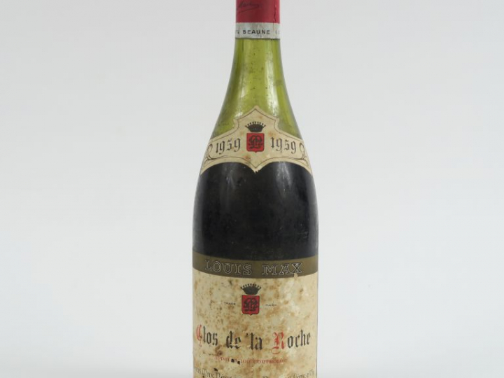 1 BOUTEILLE CLOS DE LA ROCHE LOUIS MAX - 1959 - 7 CM