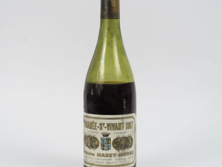 1 BOUTEILLE ROMANÉE ST VIVANT DOMAINE MAREY MONGE - 1967 - 10 CM