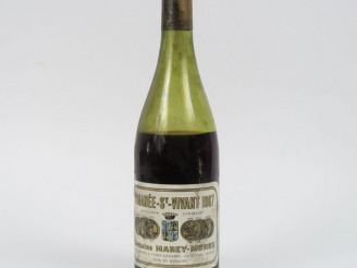 Vente aux enchères 1 BOUTEILLE ROMANÉE ST VIVANT DOMAINE MAREY MONGE - 1967 - 10 CM