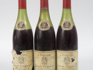 Vente aux enchères 3 BOUTEILLES CHÂTEAU CORTON GRANCEY LOUIS LATOUR - 1978 - 2 à 6,5 CM/1