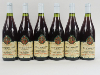 Vente aux enchères 6 BOUTEILLES BOURGOGNE TASTEVINAGE R. THEVENIN - 1985