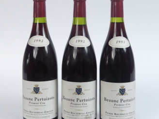 Vente aux enchères 3 BOUTEILLES BEAUNE PERTUIZOTS 1er CRU P. BOUZEREAU EMONIN - 1993 - 2 