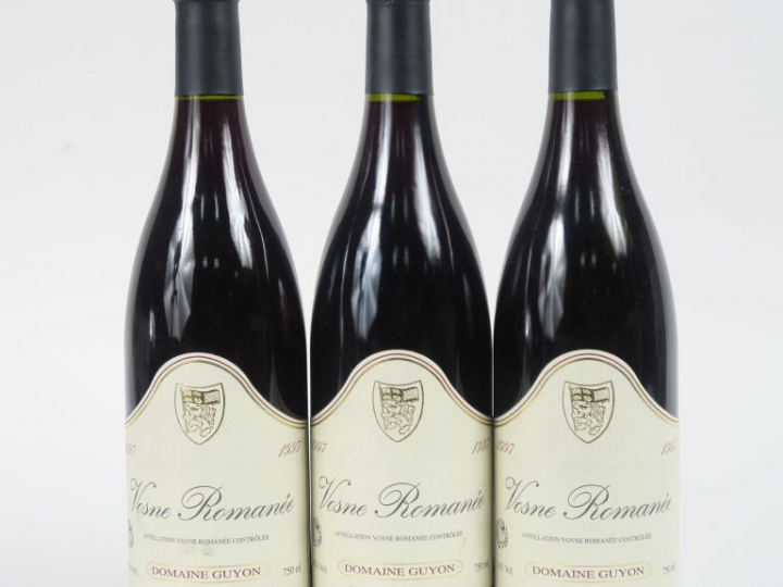 3 BOUTEILLES VOSNE ROMANÉE DOMAINE GUYON - 1997