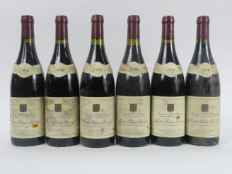 Vente aux enchères 6 BOUTEILLES NUITS ST GEORGES DOMAINE FLEUROT - 1998