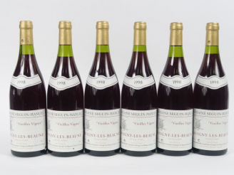 Vente aux enchères 6 BOUTEILLES SAVIGNY LES BEAUNE 'VIEILLES VIGNES' DOMAINE SEGUIN MANUE