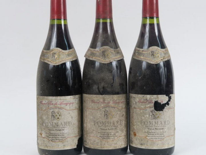 3 BOUTEILLES POMMARD 'VIEILLE RACHEUSE' BERTRAND de MONCENY - 1999 - B