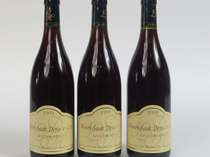3 BOUTEILLES MOREY ST DENIS 'LES CHENEVERYS' LIGNIER MICHELOT - 1999 -
