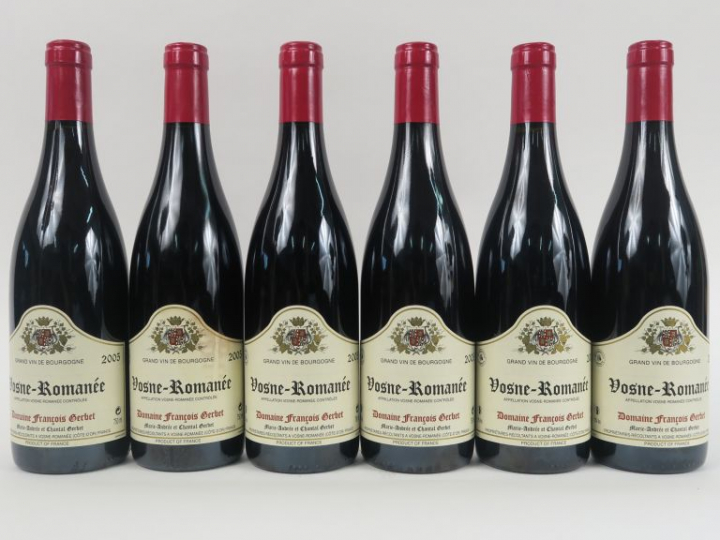 6 BOUTEILLES VOSNE ROMANÉE DOMAINE FRANCOIS GERBET - 2005
