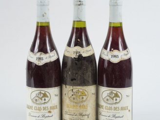 Vente aux enchères 3 BOUTEILLES BEAUNE DOMAINE DE BAPTAULT : 2 BEAUNE 'CLOS DES AVAUX' 19