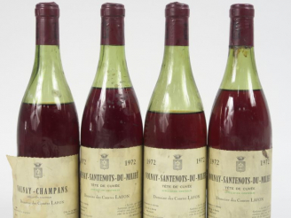 Vente aux enchères 4 BOUTEILLES DOMAINE DES COMTES LAFON : 3 VOLNAY SANTENOTS DU MILIEU '