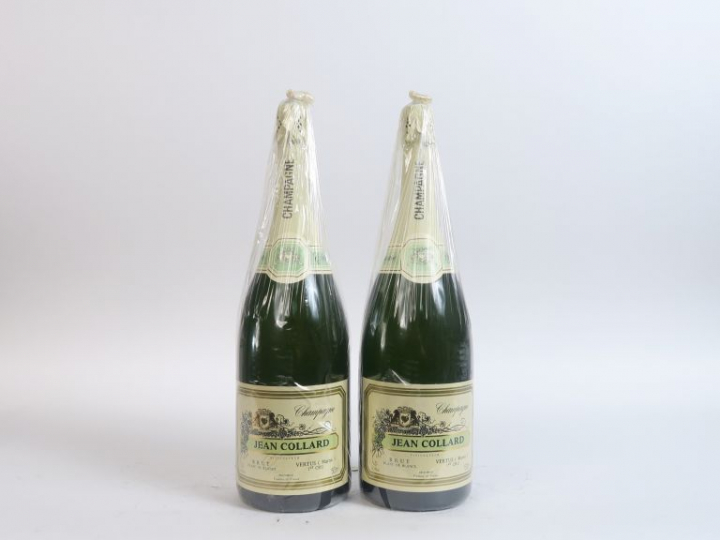 2 MAGNUMS CHAMPAGNE JEAN COLLARD 1er CRU 'BLANC DE BLANCS'