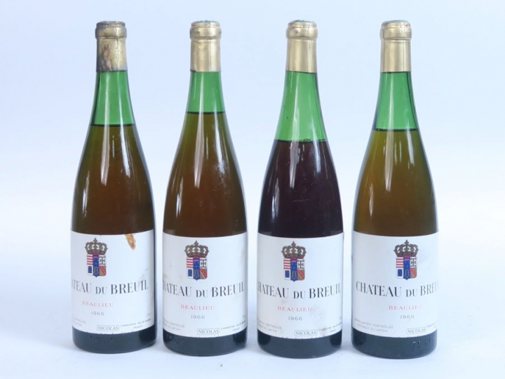 4 BOUTEILLES CHÂTEAU DU BREUIL 'BEAULIEU' COTEAUX DU LAYON MISE NICOLA