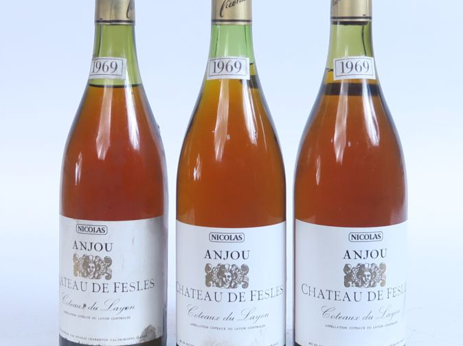 3 BOUTEILLES ANJOU CHÂTEAU DE FESLES COTEAUX DU LAYON MISE NICOLAS - 1