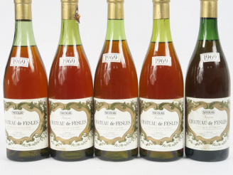 Vente aux enchères 5 BOUTEILLES ANJOU CHÂTEAU DE FESLES COTEAUX DU LAYON MISE NICOLAS - 1