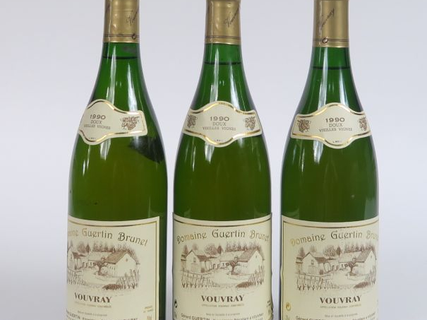 3 BOUTEILLES VOUVRAY DOUX 'VIEILLES VIGNES' GUERTIN BRUNET - 1990 - 1 