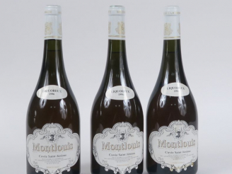 Vente aux enchères 3 BOUTEILLES MONTLOUIS 'LA CUVEE SAINT JERÔME' LIQUOREUX - 1996 - 3 à 