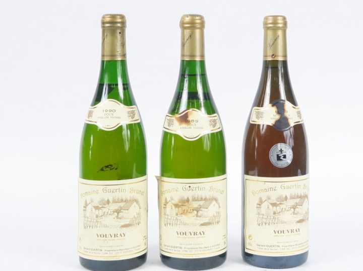3 BOUTEILLES VOUVRAY 'VIEILLES VIGNES' DOUX DOMAINE GUERTIN BRUNET : 1