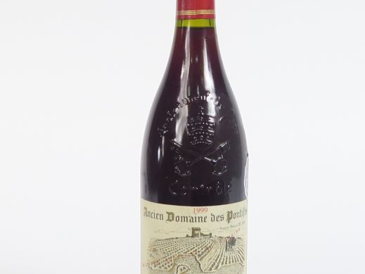 1 BOUTEILLE CHÂTEAUNEUF DU PAPE DOMAINE DES PONTIFES - 1990 - 0,5 CM 
