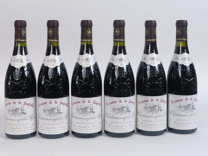 6 BOUTEILLES CHÂTEAUNEUF DU PAPE DOMAINE DE LA JAUFRETTE - 1994