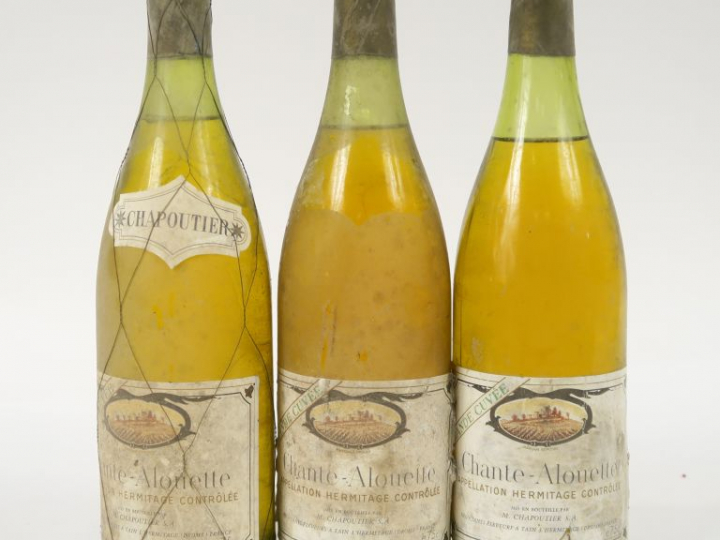 3 BOUTEILLES HERMITAGE BLANC CHANTE ALOUETTE 'CUVÉE RÉSERVÉE' CHAPOUTI
