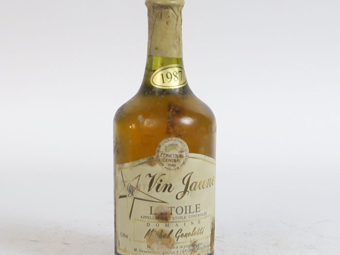 1 BOUTEILLE DE VIN JAUNE L'ETOILE MICHEL GENELETTI - 1987