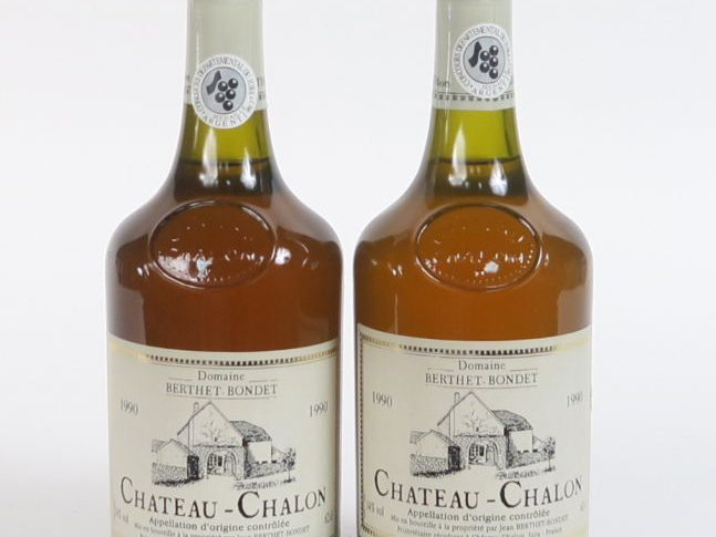 2 BOUTEILLES CHÂTEAU CHALON BERTHET BONDET- 1990 - 