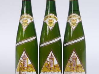 Vente aux enchères 3 BOUTEILLES GEWURZTRAMINER VENDANGES TARDIVES BAUMANN - 1985 - 2 à 3 