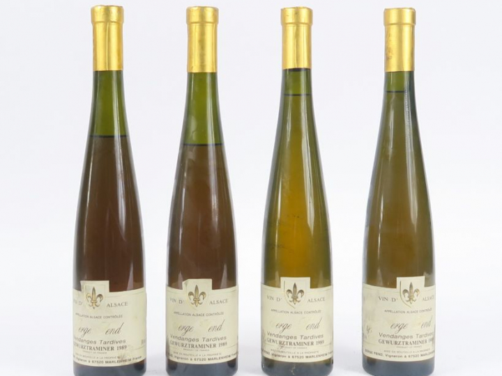 4  BOUTEILLES (50 CL) GEWURZTRAMINER 'VENDANGES TARDIVES' SERGE FEND -