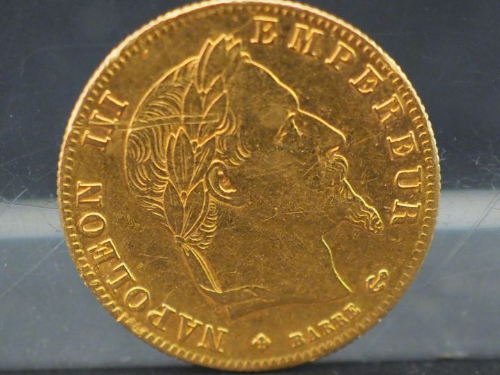Pièce de 5 francs or 1863 Frais de vente : 5 % TTC