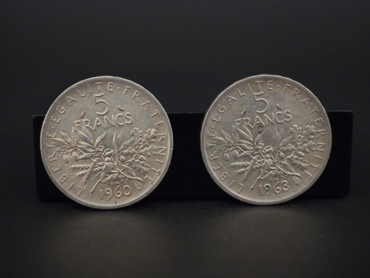 Ensemble de pièces en argent. Poids : 162 g